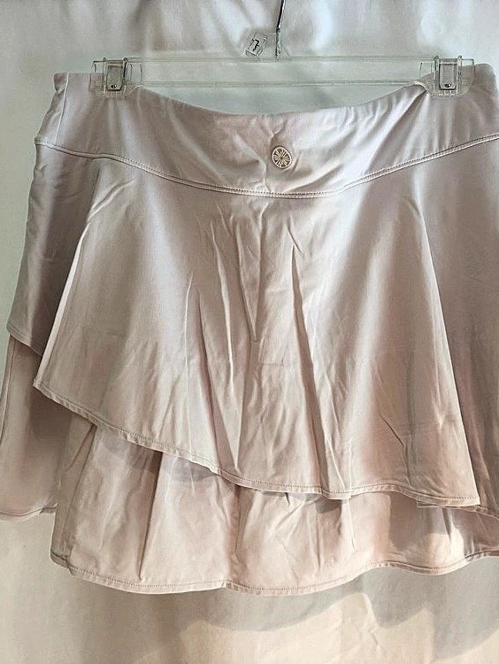 Lilly Pulitzer Luxletic White Ruffle Skort Size L